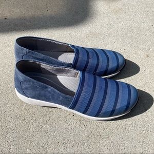 Dansko Blue Suede Slip On Sneaker